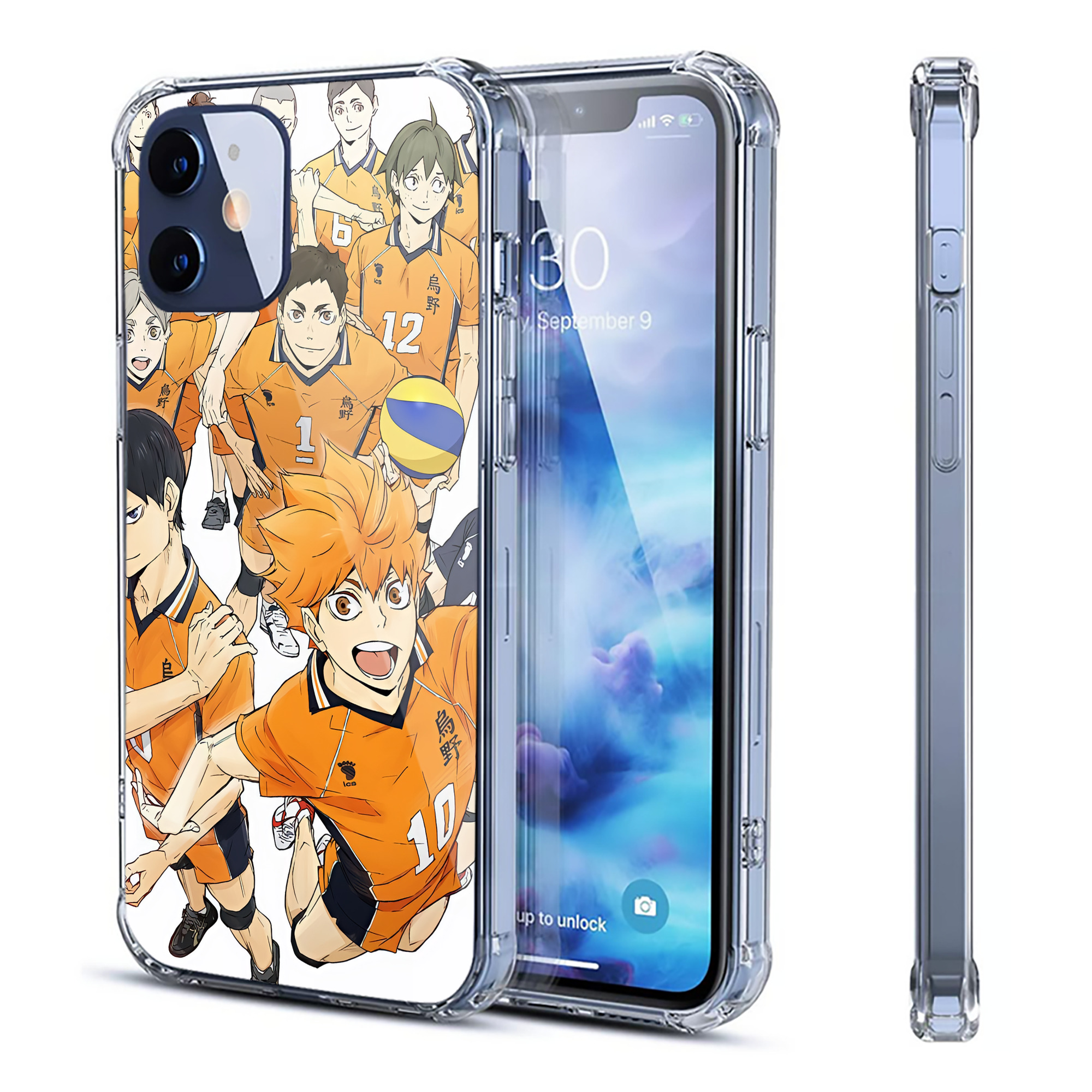 （画像用） ハイキュー!! Haikyu!! 【iPhone 12シリーズ対応】透明スマホケース（クリアソフトケース）